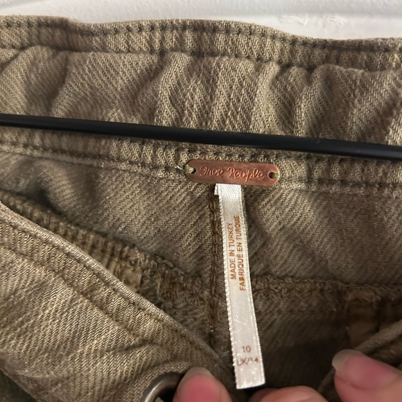 Free People Olive Cargo Pants - Picture 2 of 3